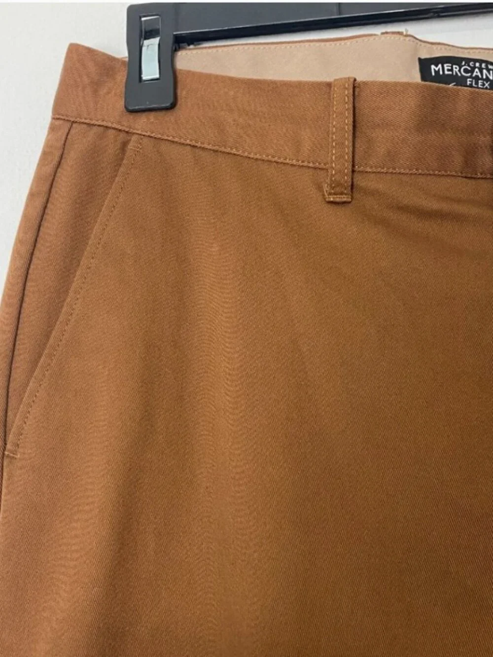 J. Crew Men Mercantile Flex Chino Pants Rust Straight Leg Cotton Size 32 x 32